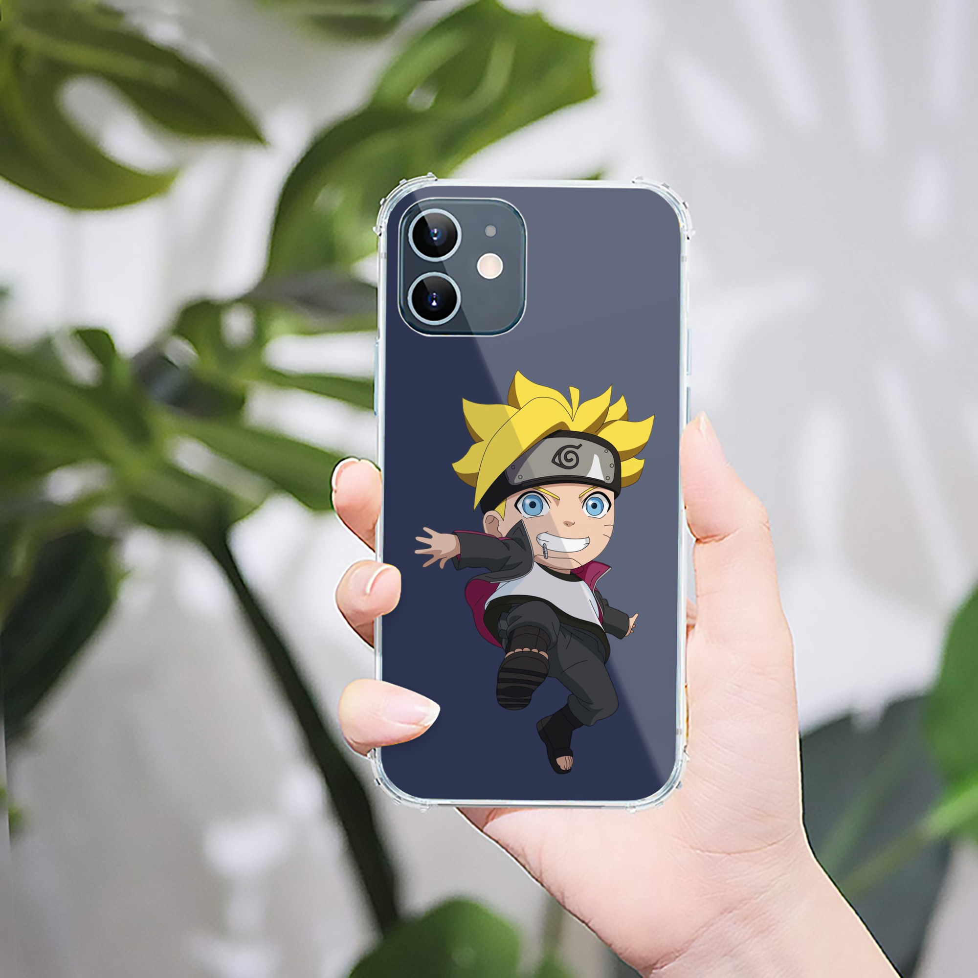 （画像用） NARUTO -ナルト- うずまき ボルト Uzumaki Boruto 【iPhone 12シリーズ対応】透明スマホケース（クリアソフトケース）